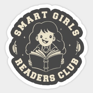 Smart Girls Readers Club - Book Lover Gift Sticker